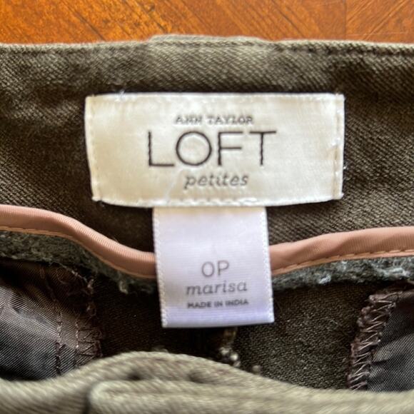 Ann Taylor Loft Petite Marisa 0P Brown Jodhpurs Riding Pants - Picture 5 of 10